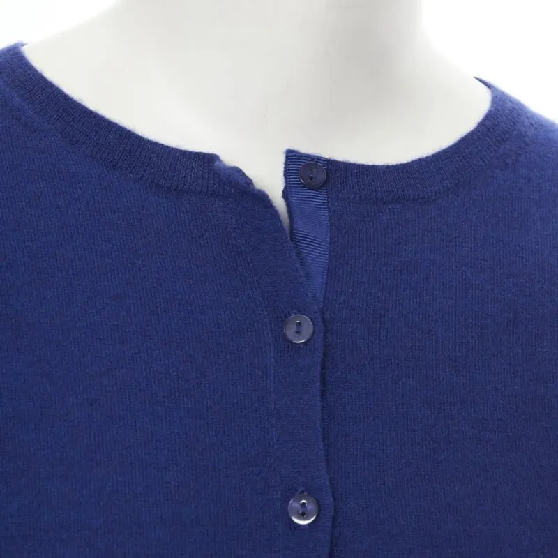 Joseph Button Front Cardigan Blue Cashmere Never worn - Back View
