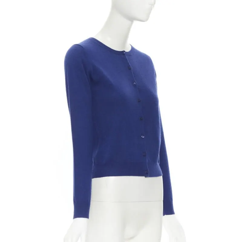 Joseph Button Front Cardigan Blue Cashmere Never worn - Inside View