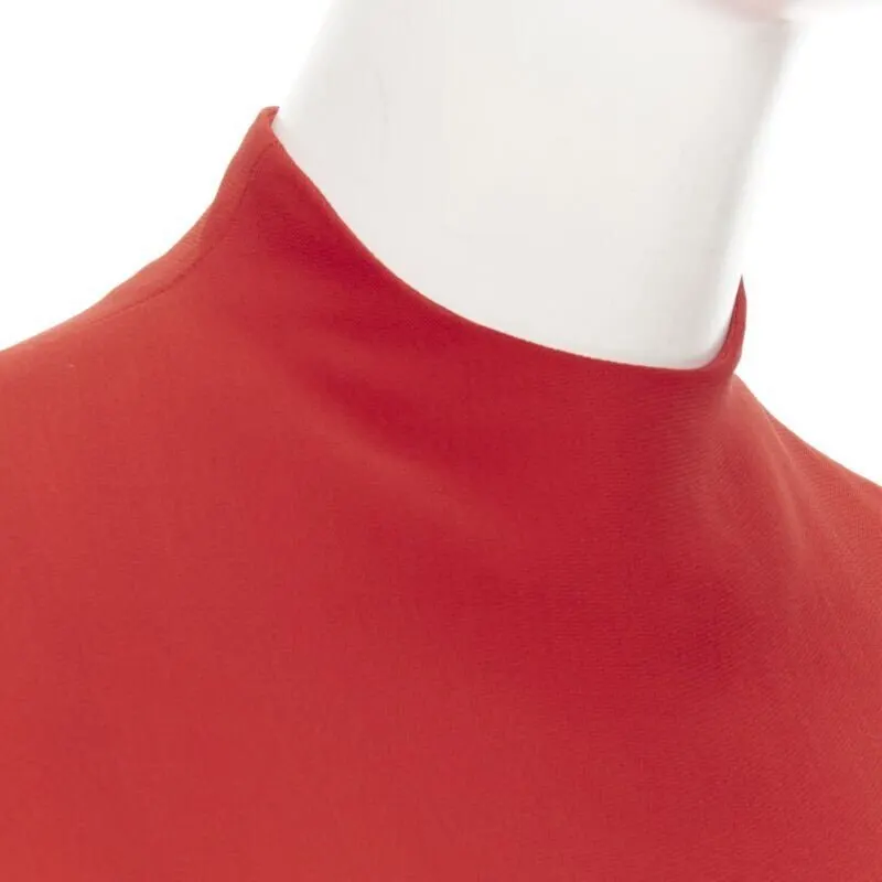 Ralph Lauren Mock neck top Red Viscose Very good - Back View