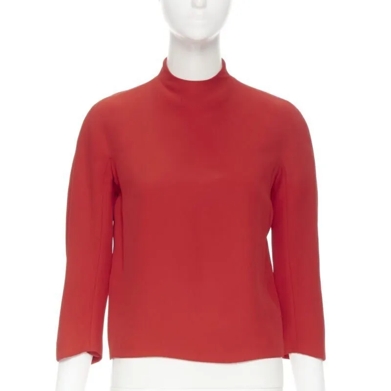 Ralph Lauren Mock neck top Red Viscose Very good - Inside View