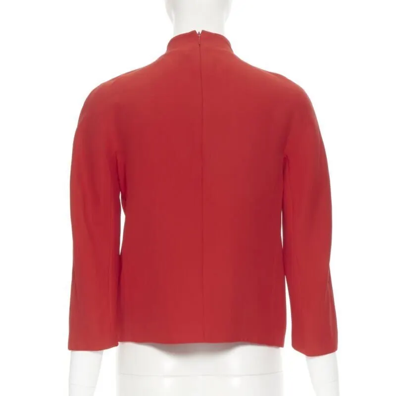 Ralph Lauren Mock neck top Red Viscose Very good - Box View