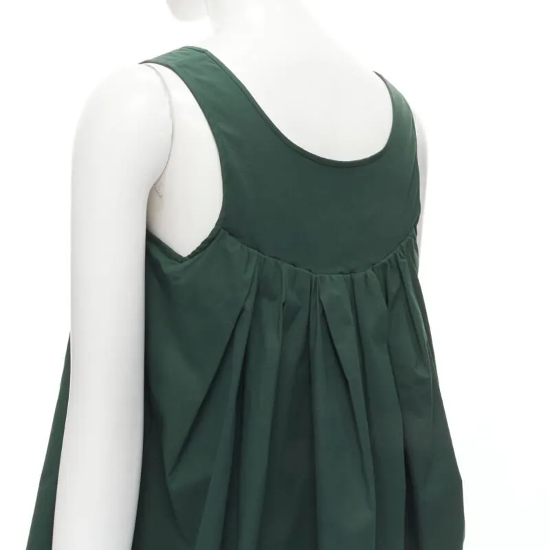 Rochas Cotton Vest Pantsuit Green Cotton Very good - Back View