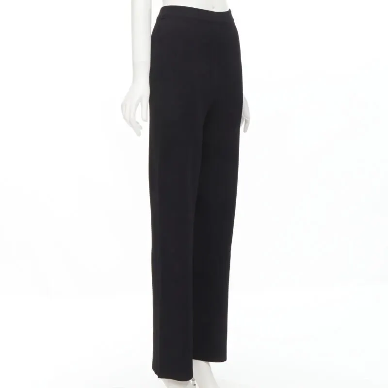 Nanushka Knitted Wide Pants Black Viscose Never worn - Inside View