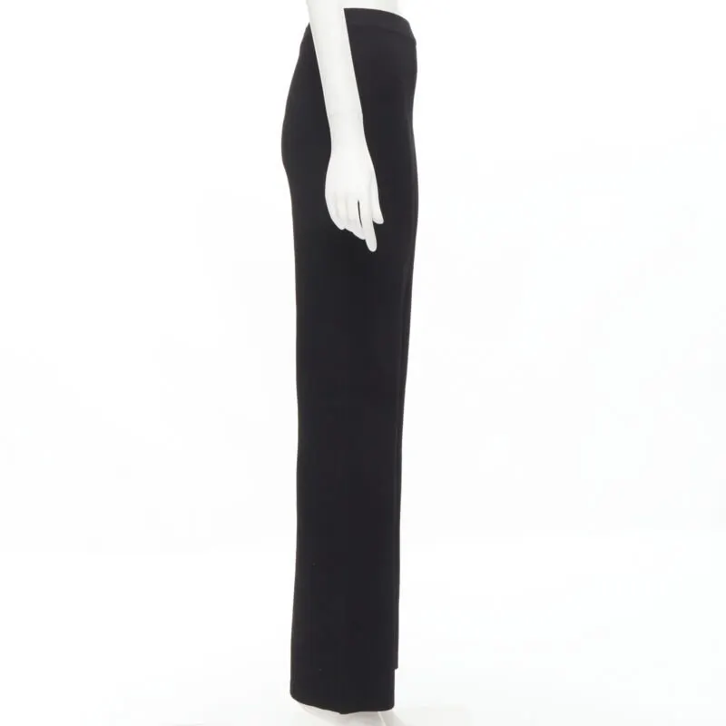 Nanushka Knitted Wide Pants Black Viscose Never worn - Model View