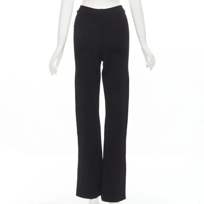 Nanushka Knitted Wide Pants Black Viscose Never worn - Box View
