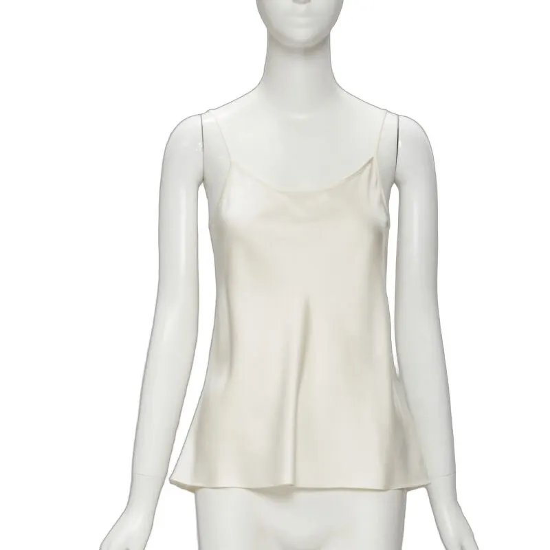 CO Rayon Wool Camisole Beige Polyester Never worn - Front View