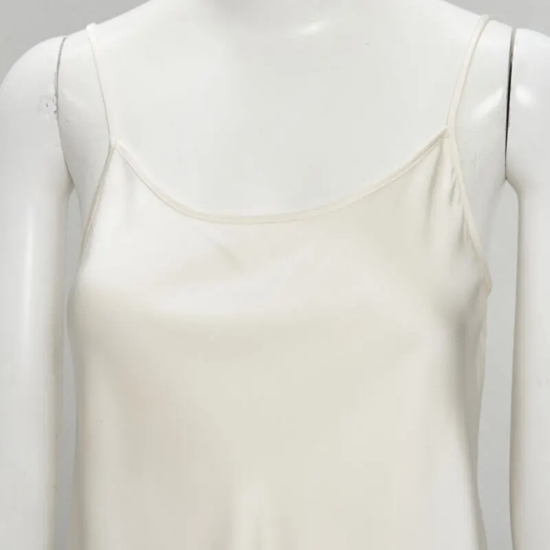CO Rayon Wool Camisole Beige Polyester Never worn - Back View