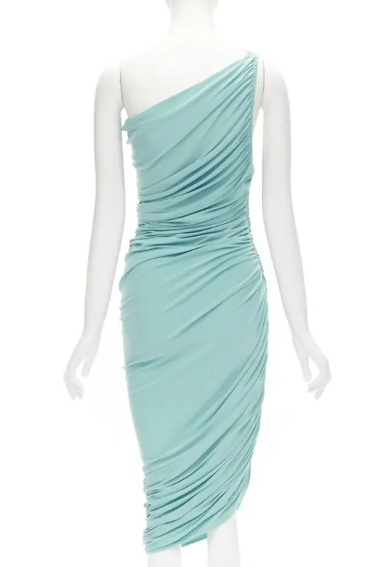 NORMA KAMALI Ruched Jersey Dress Blue Never worn - Box View