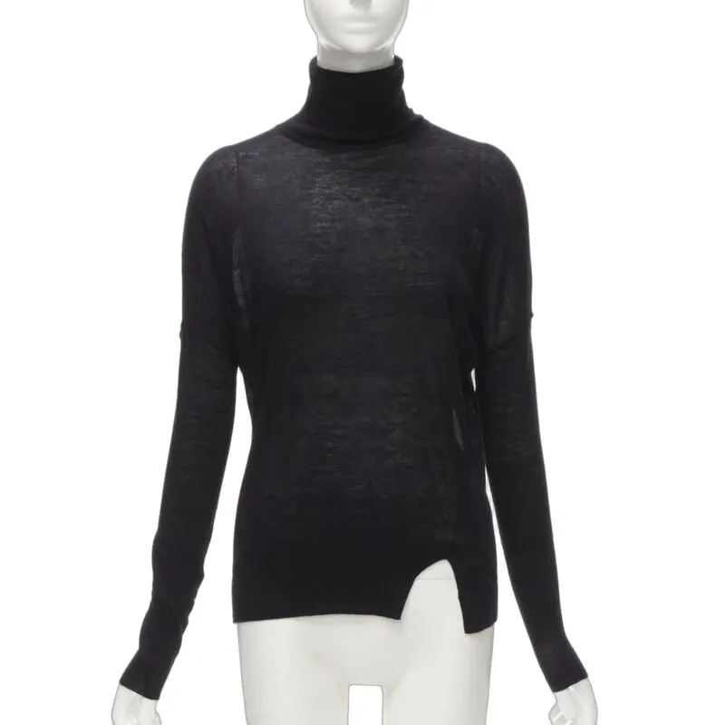Vince Classic Turtleneck Black Viscose Never worn - Front View