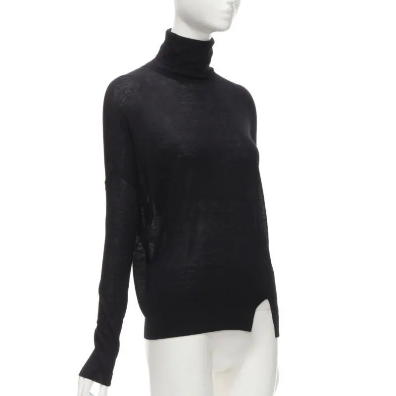 Vince Classic Turtleneck Black Viscose Never worn - Inside View