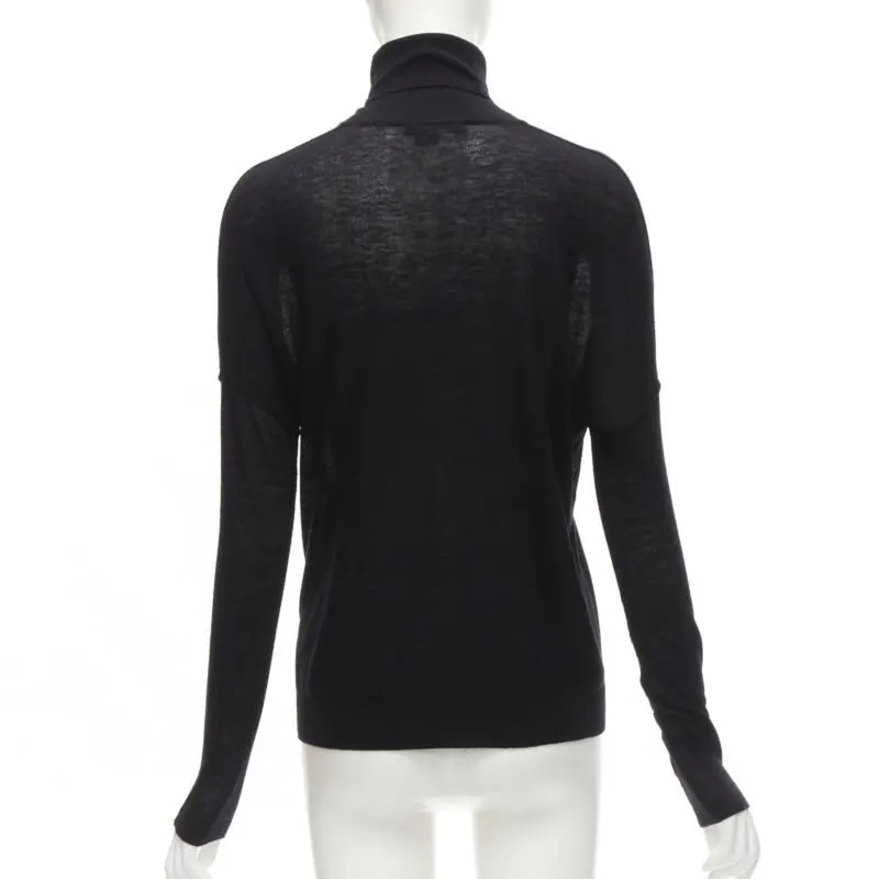 Vince Classic Turtleneck Black Viscose Never worn - Box View