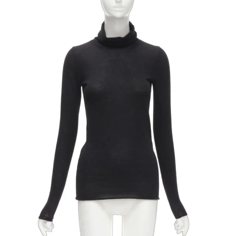 Club Monaco Italian Cashmere Sweater Black Cashmere Good - Front View