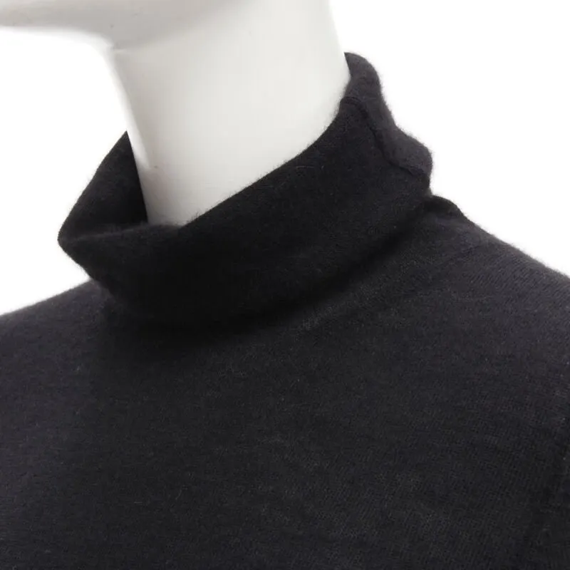 Club Monaco Italian Cashmere Sweater Black Cashmere Good - Back View