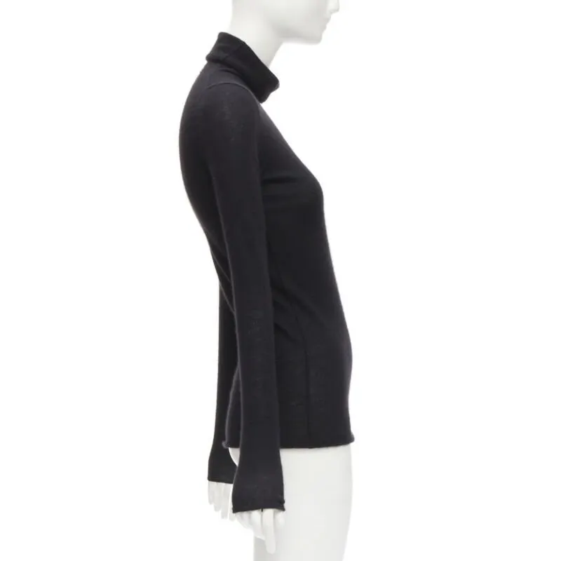 Club Monaco Italian Cashmere Sweater Black Cashmere Good - Model View
