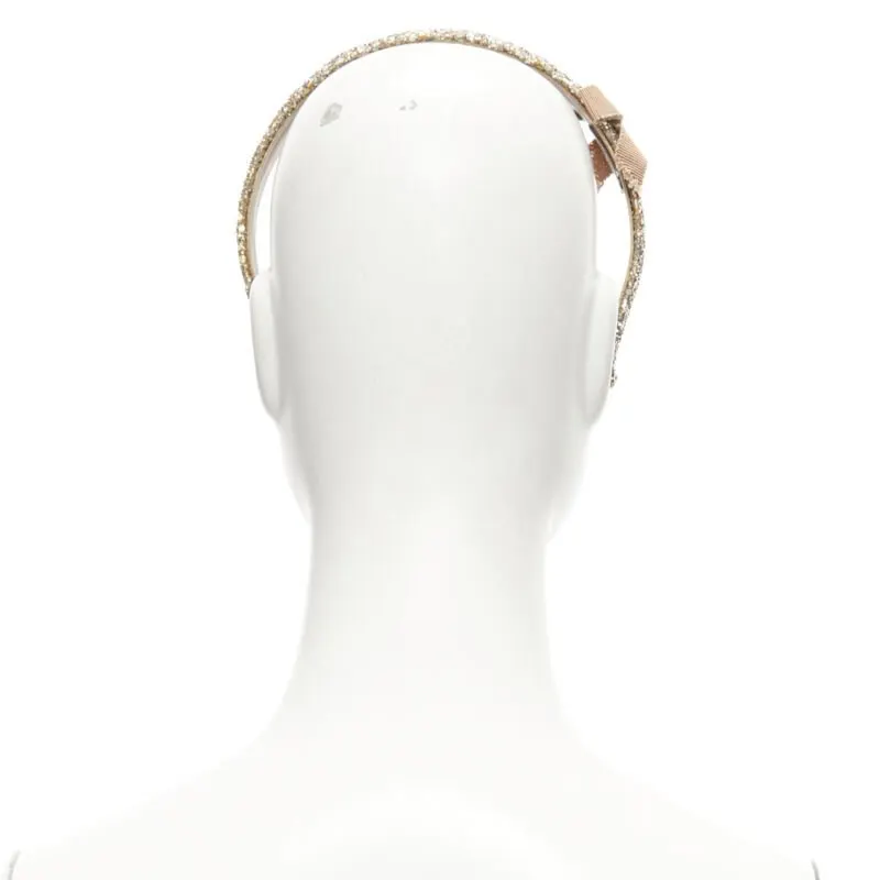 Miu Miu Gold Glitter Headband Gold Fair - Box View
