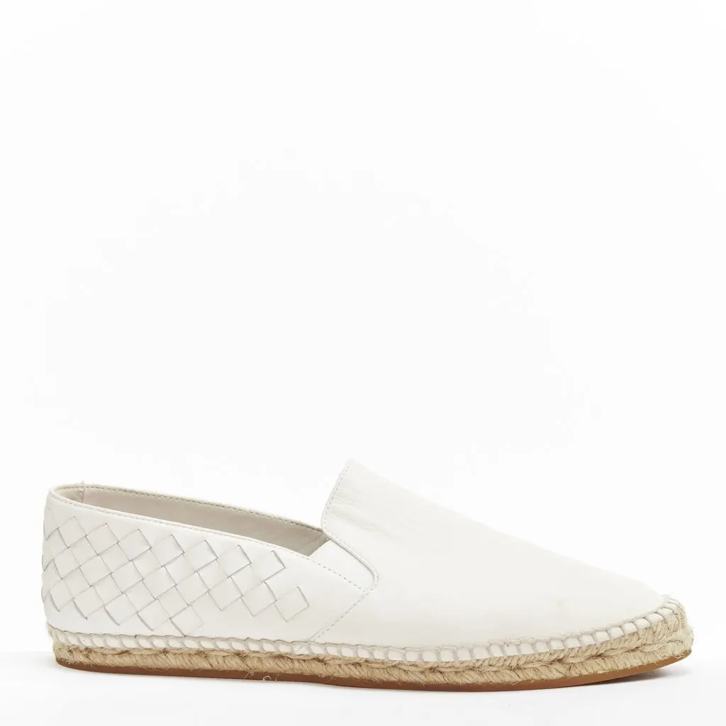Bottega Veneta Blue Leather Espadrilles White Leather Fair - Front View