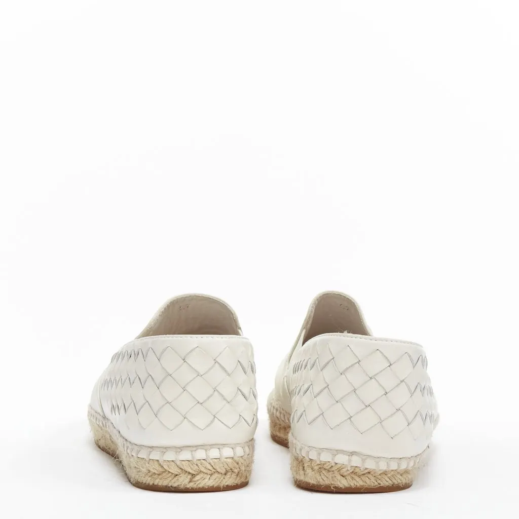 Bottega Veneta Blue Leather Espadrilles White Leather Fair - Box View
