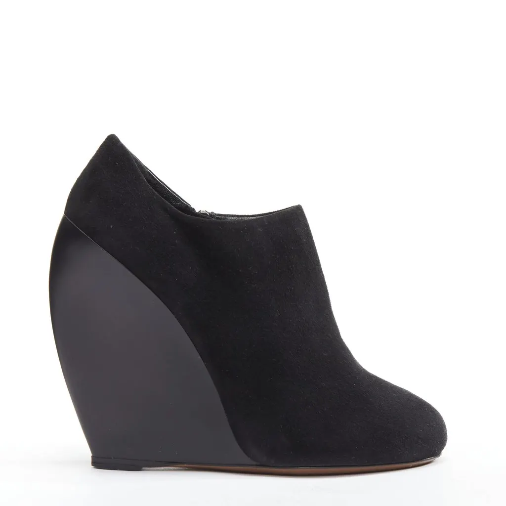 Alaïa Jacquard Gold Heel Boots Black Suede Very good - Front View
