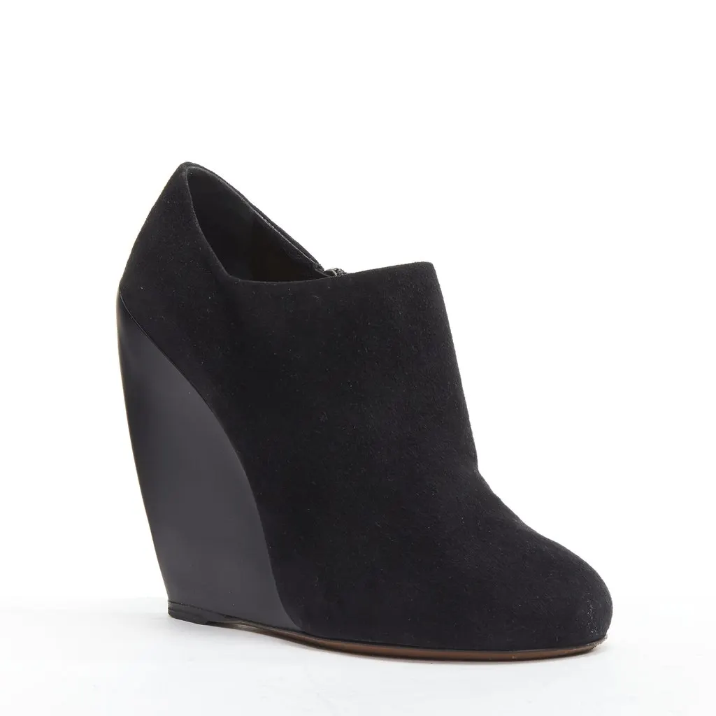 Alaïa Jacquard Gold Heel Boots Black Suede Very good - Inside View
