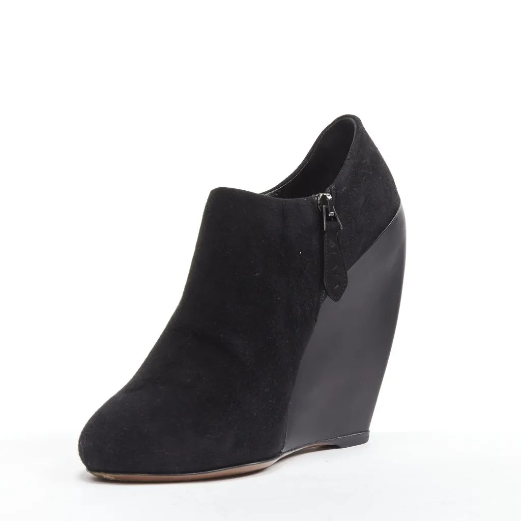 Alaïa Jacquard Gold Heel Boots Black Suede Very good - Box View