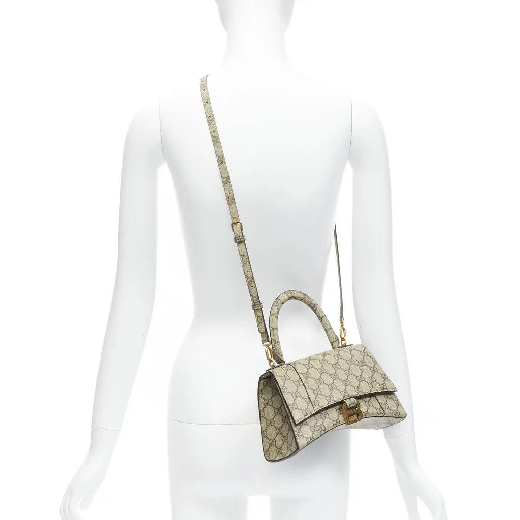 Gucci Hourglass Brown Canvas Very good - Back View