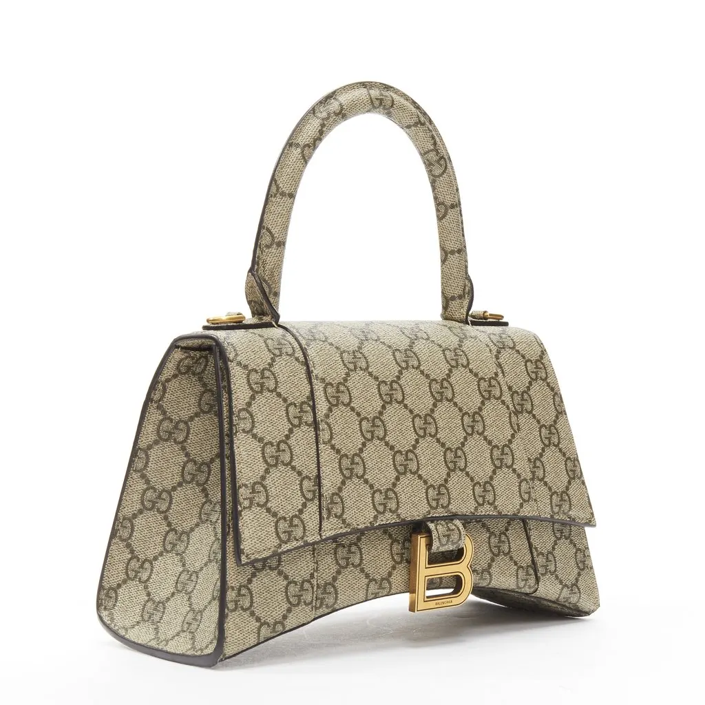 Gucci Hourglass Brown Canvas Very good - Inside View