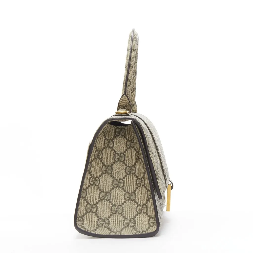 Gucci Hourglass Brown Canvas Very good - Model View