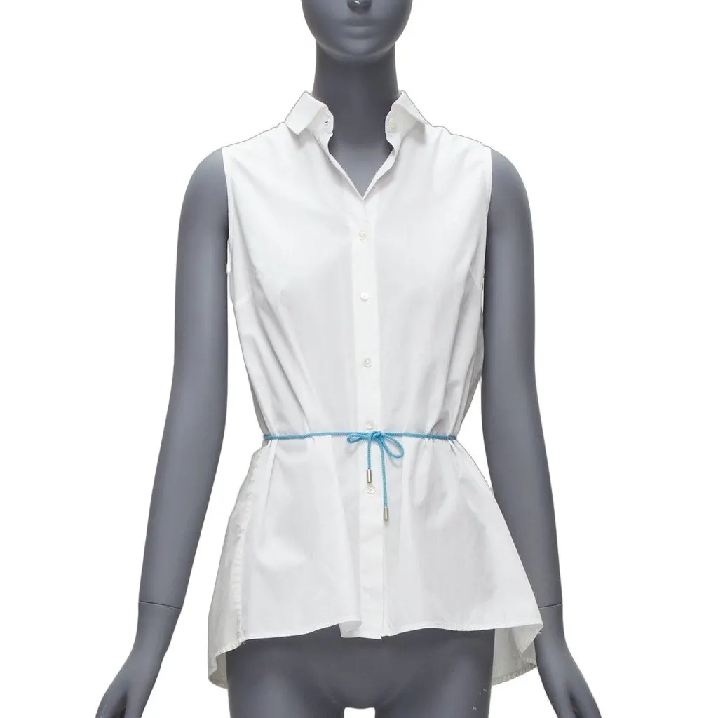 Palmer Harding Tie Back Flare Shirt White Cotton Never worn - Front View