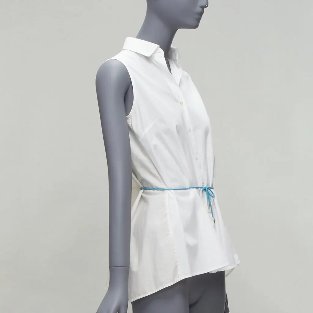 Palmer Harding Tie Back Flare Shirt White Cotton Never worn - Inside View