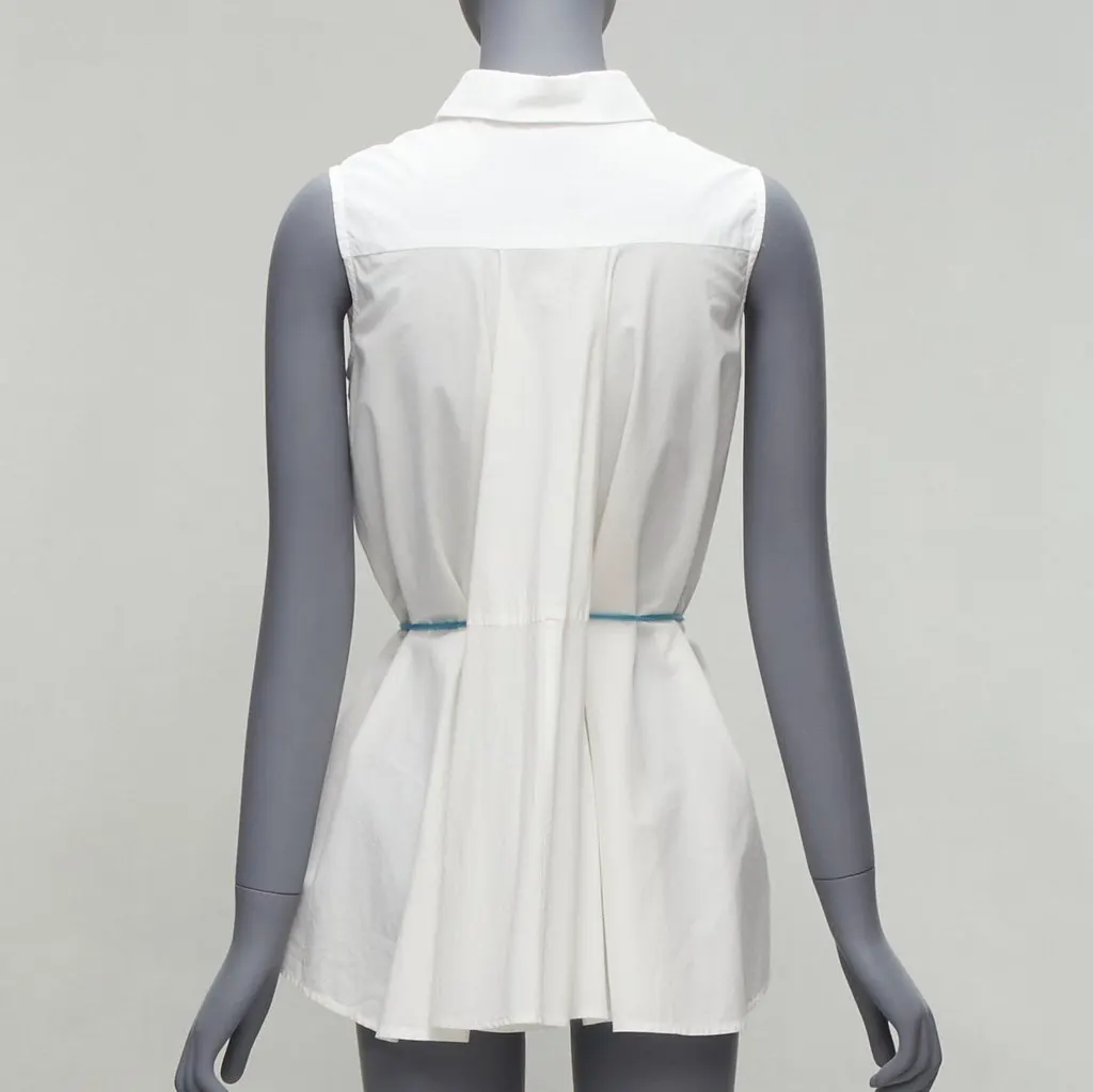Palmer Harding Tie Back Flare Shirt White Cotton Never worn - Box View