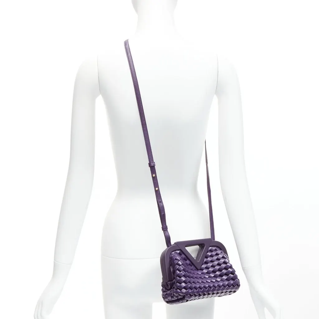 Bottega Veneta Point Purple Leather Very good - Back View