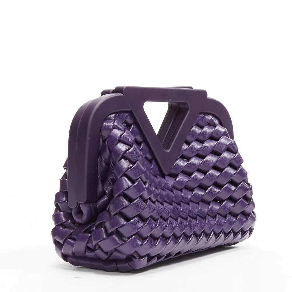 Bottega Veneta Point Purple Leather Very good - Inside View