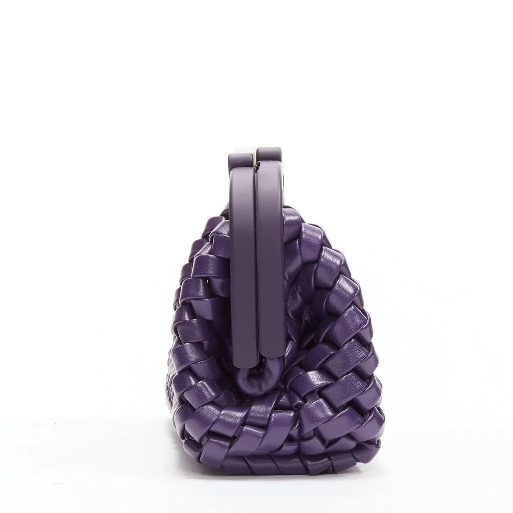 Bottega Veneta Point Purple Leather Very good - Model View