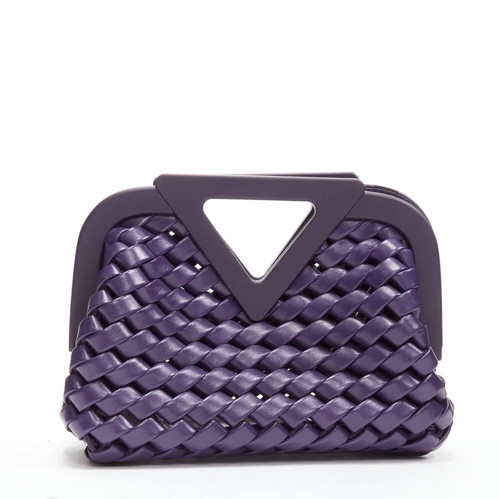 Bottega Veneta Point Purple Leather Very good - Box View