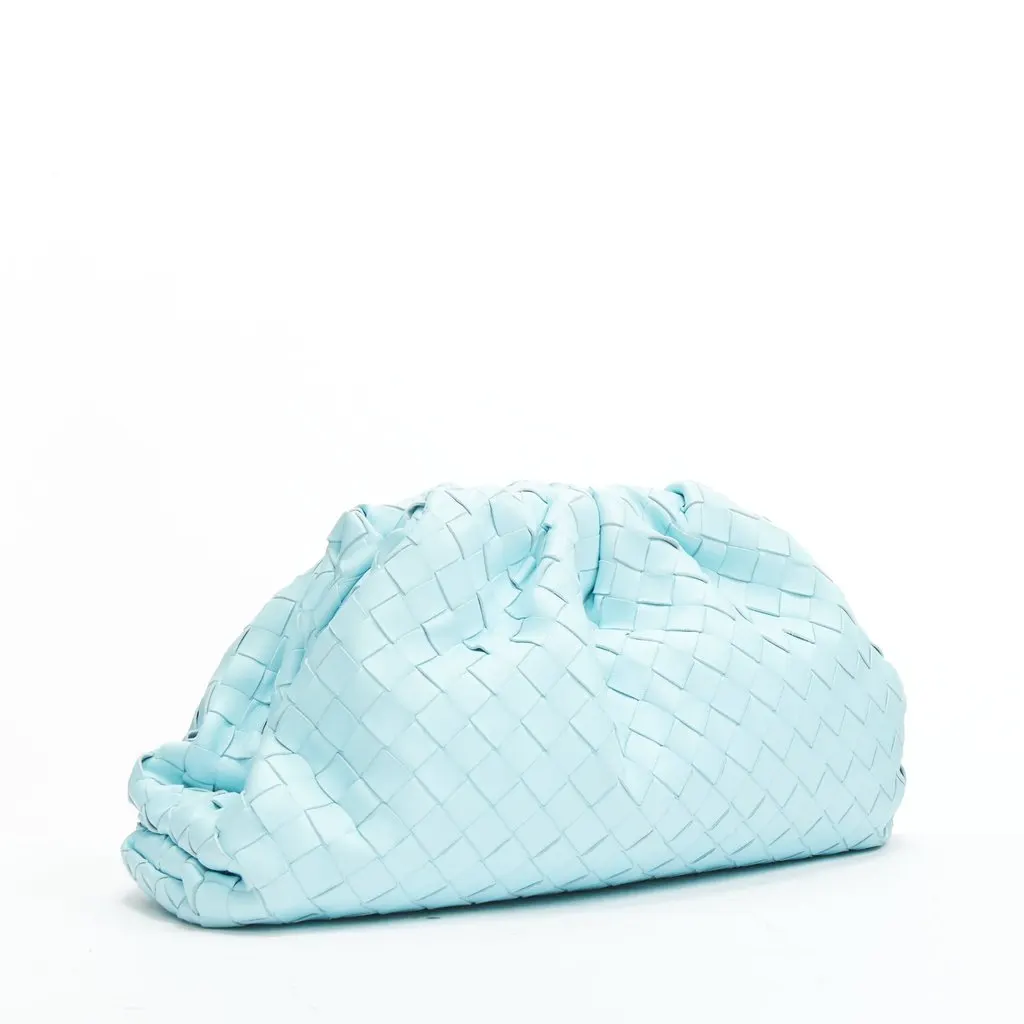 Bottega Veneta The Pouch Blue Leather Very good - Inside View