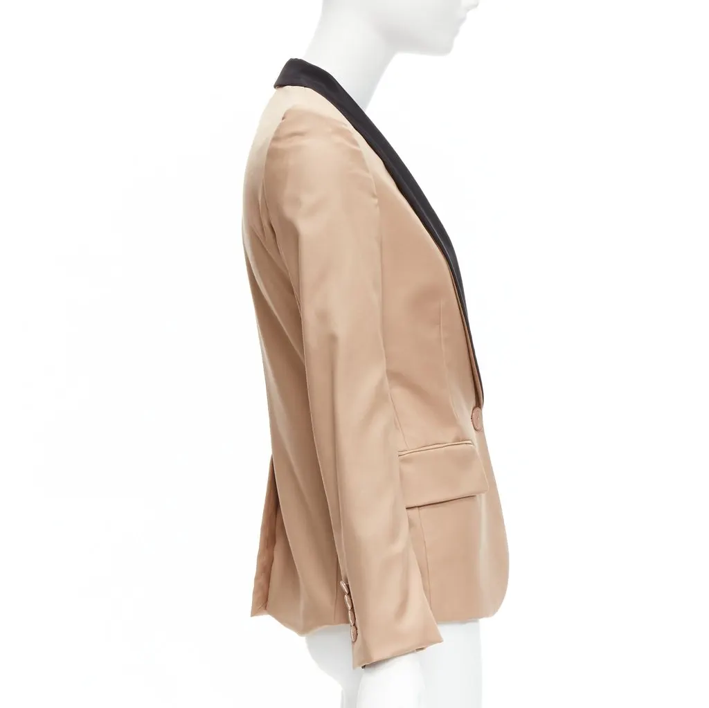 Stella McCartney Nude Multi Tux Blazer Beige Wool Very good - Box View