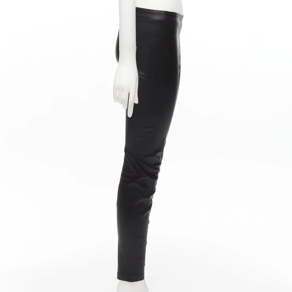 Vince Back Dart Leggings Black Leather Good - Model View