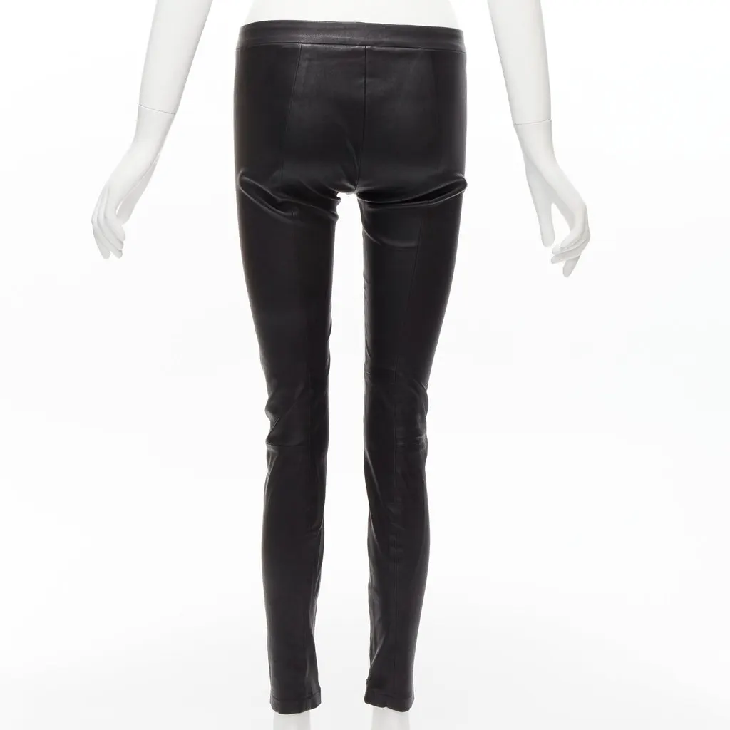 Vince Back Dart Leggings Black Leather Good - Box View