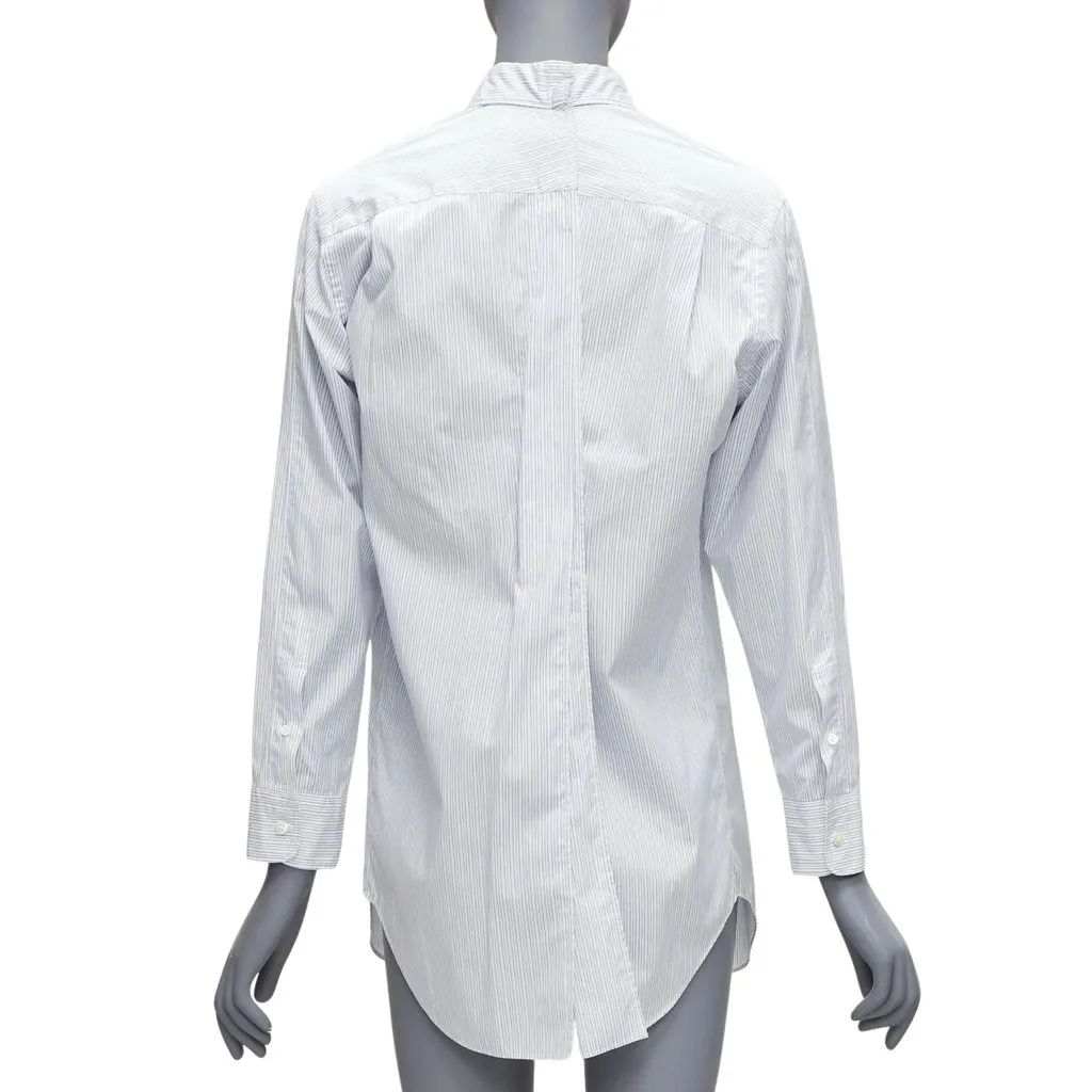 Junya Watanabe Pinstripe Split Shirt White Cotton Good - Front View