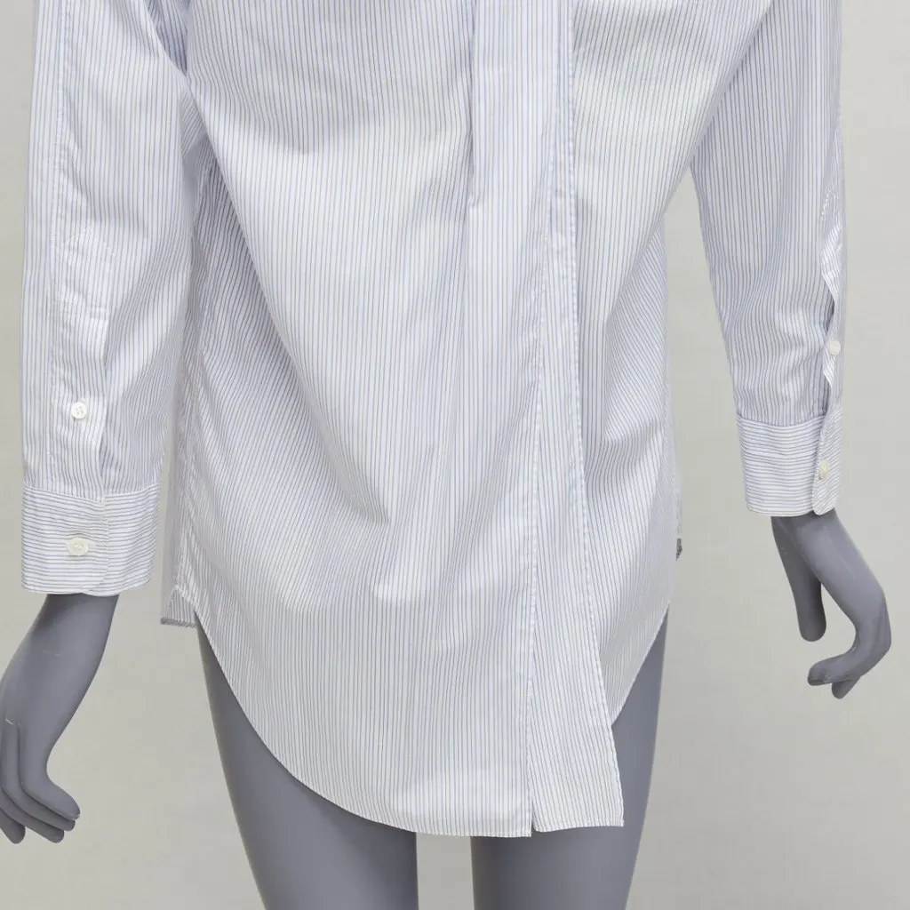 Junya Watanabe Pinstripe Split Shirt White Cotton Good - Back View