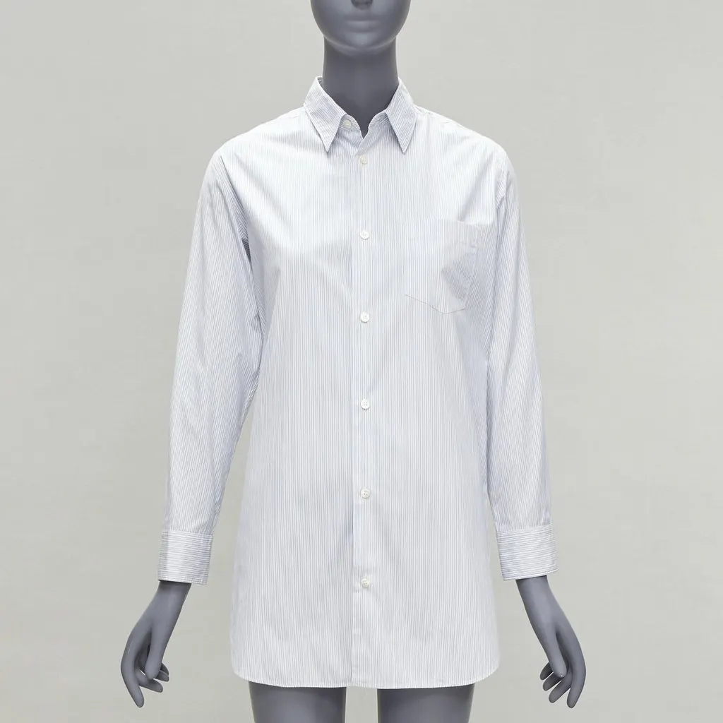 Junya Watanabe Pinstripe Split Shirt White Cotton Good - Inside View