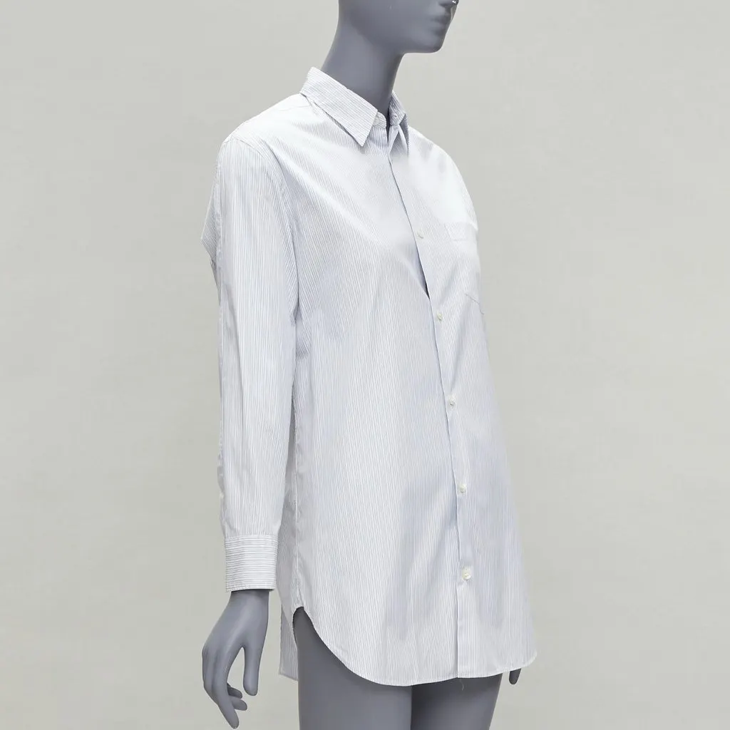 Junya Watanabe Pinstripe Split Shirt White Cotton Good - Model View