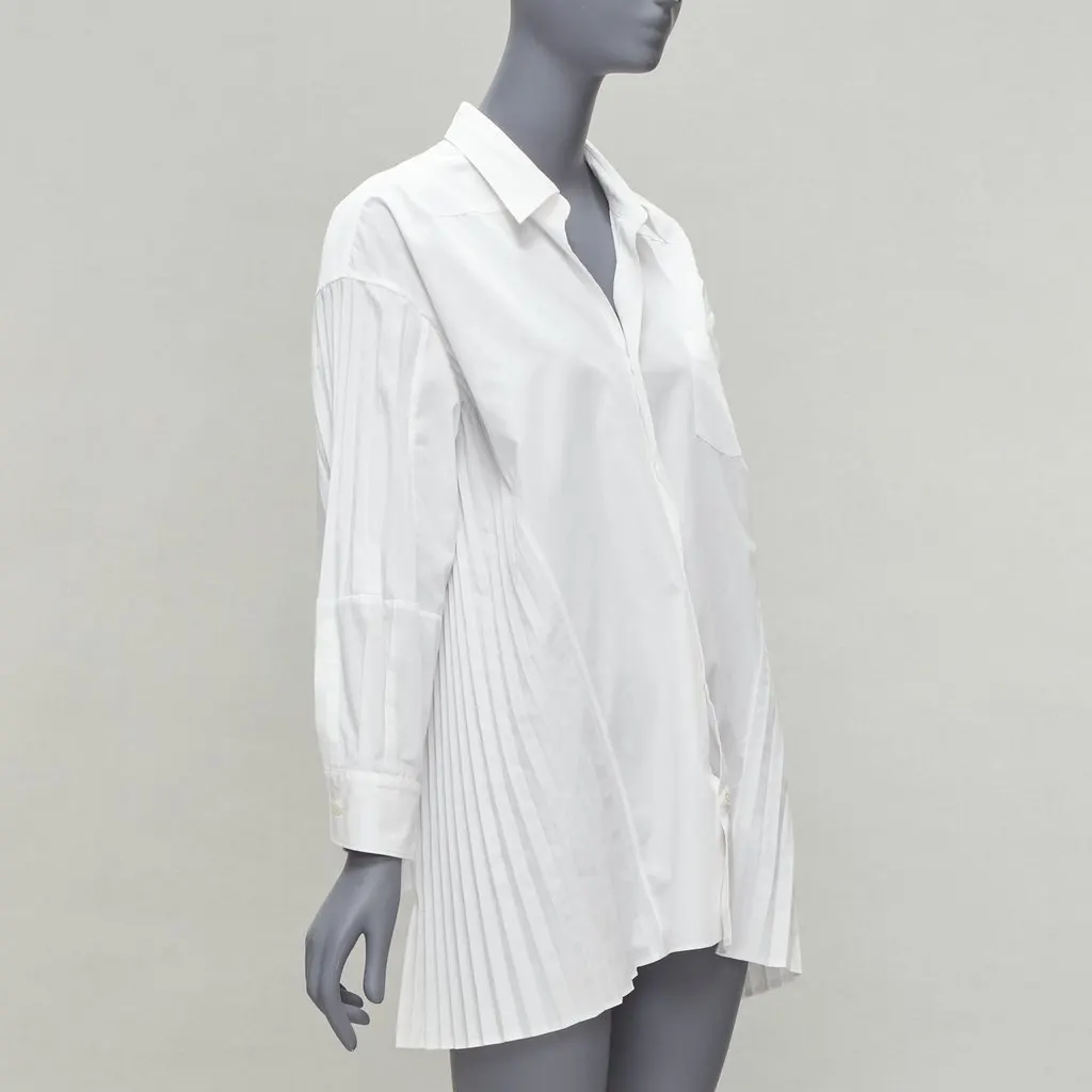 Junya Watanabe Accordion Pleat Shirt White Polyester Never worn - Inside View