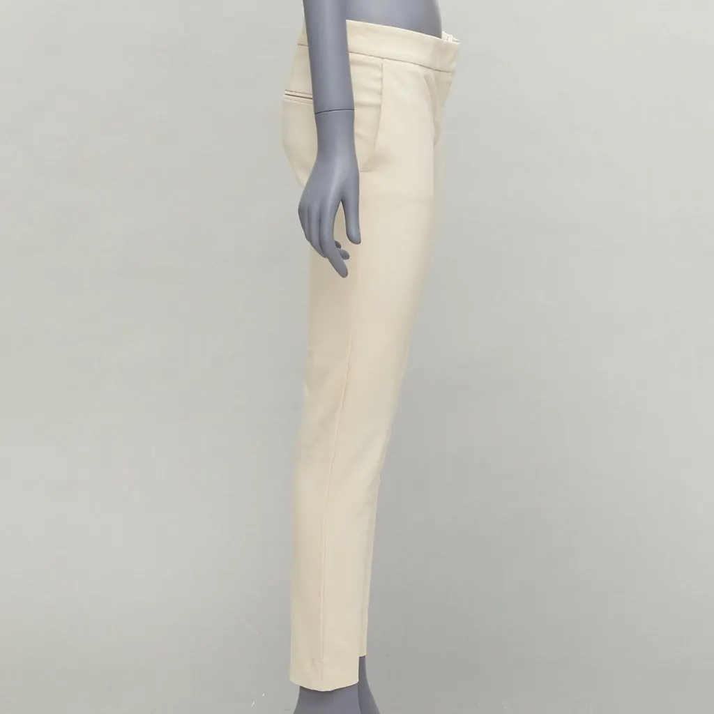 Stella McCartney Stretchy Cropped Pants Ecru Cotton Fair - Model View