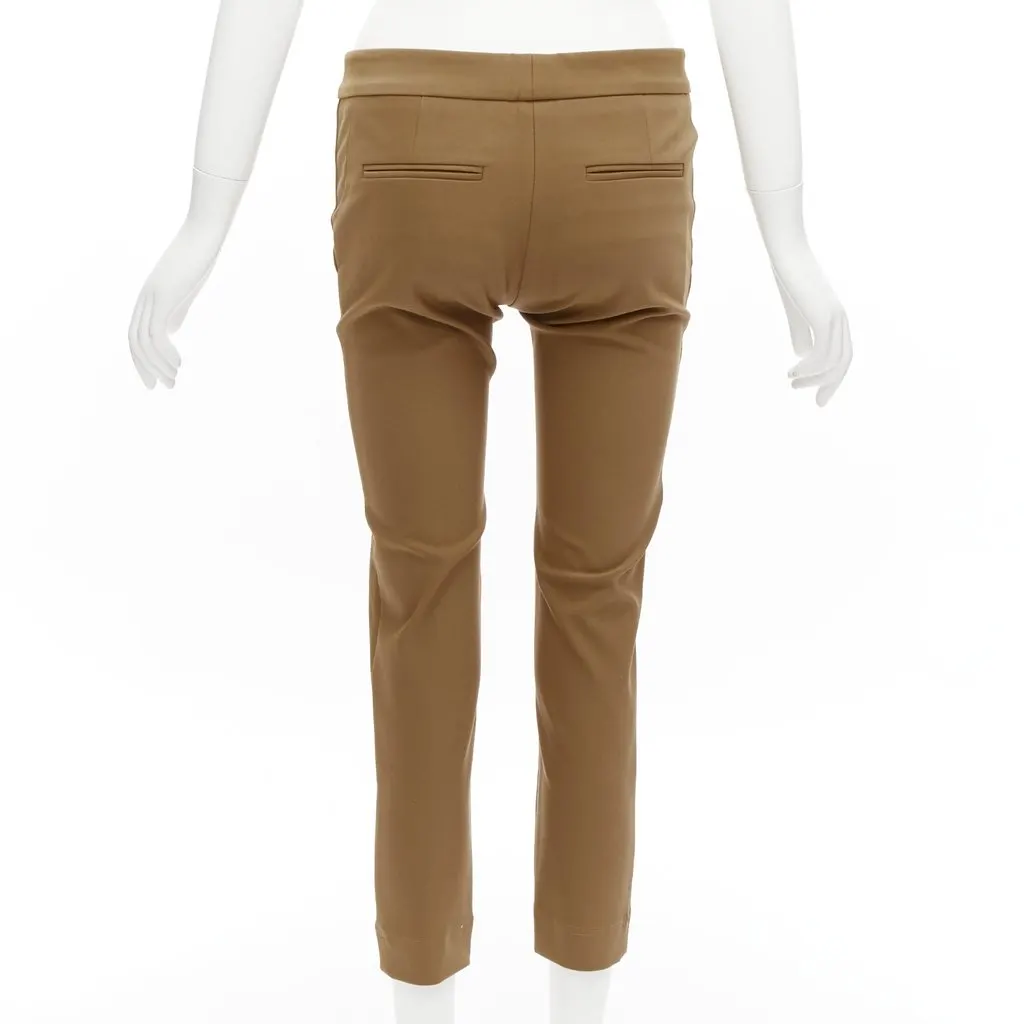 Stella McCartney Brown Cropped Pants Brown Cotton Never worn - Box View