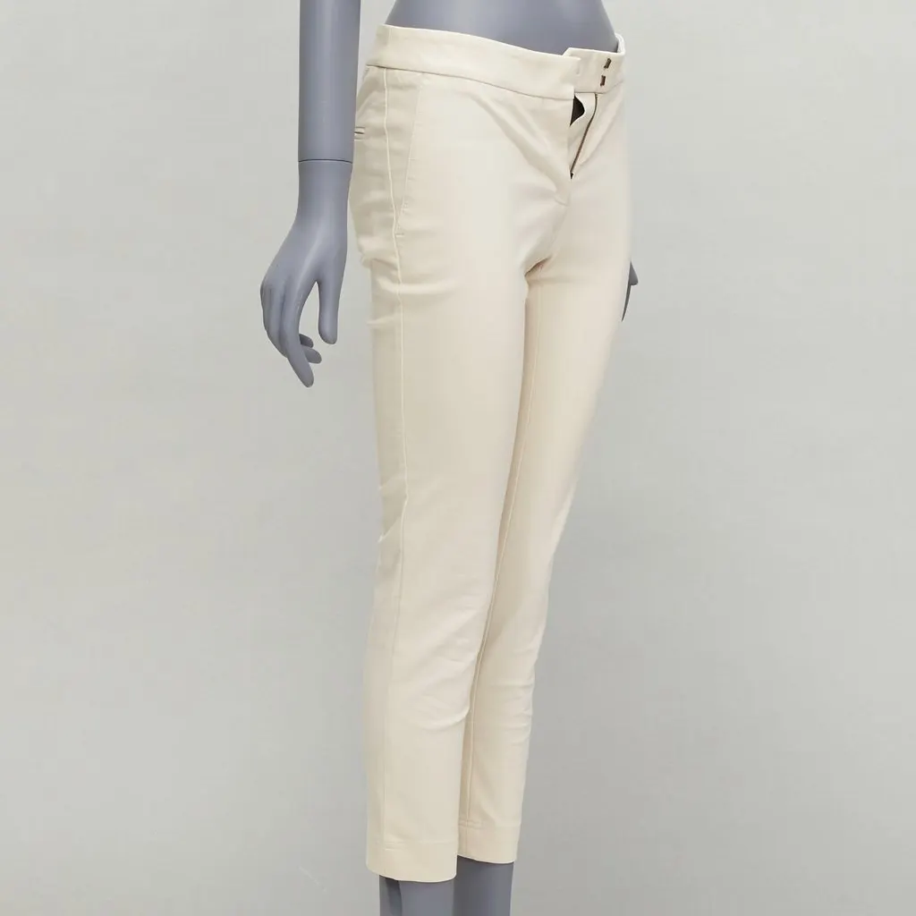 Stella McCartney Scallop Flared Pants Ecru Cotton Fair - Inside View