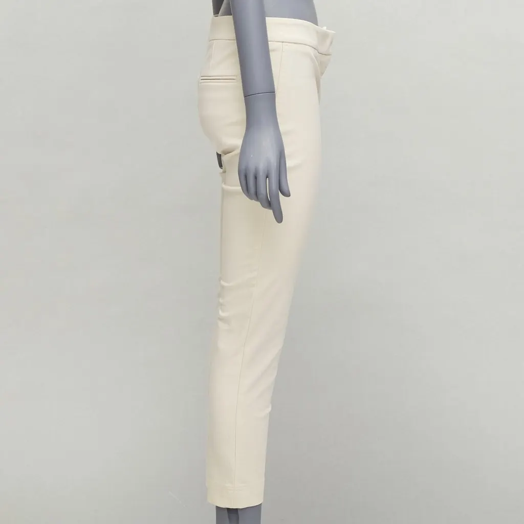 Stella McCartney Scallop Flared Pants Ecru Cotton Fair - Model View