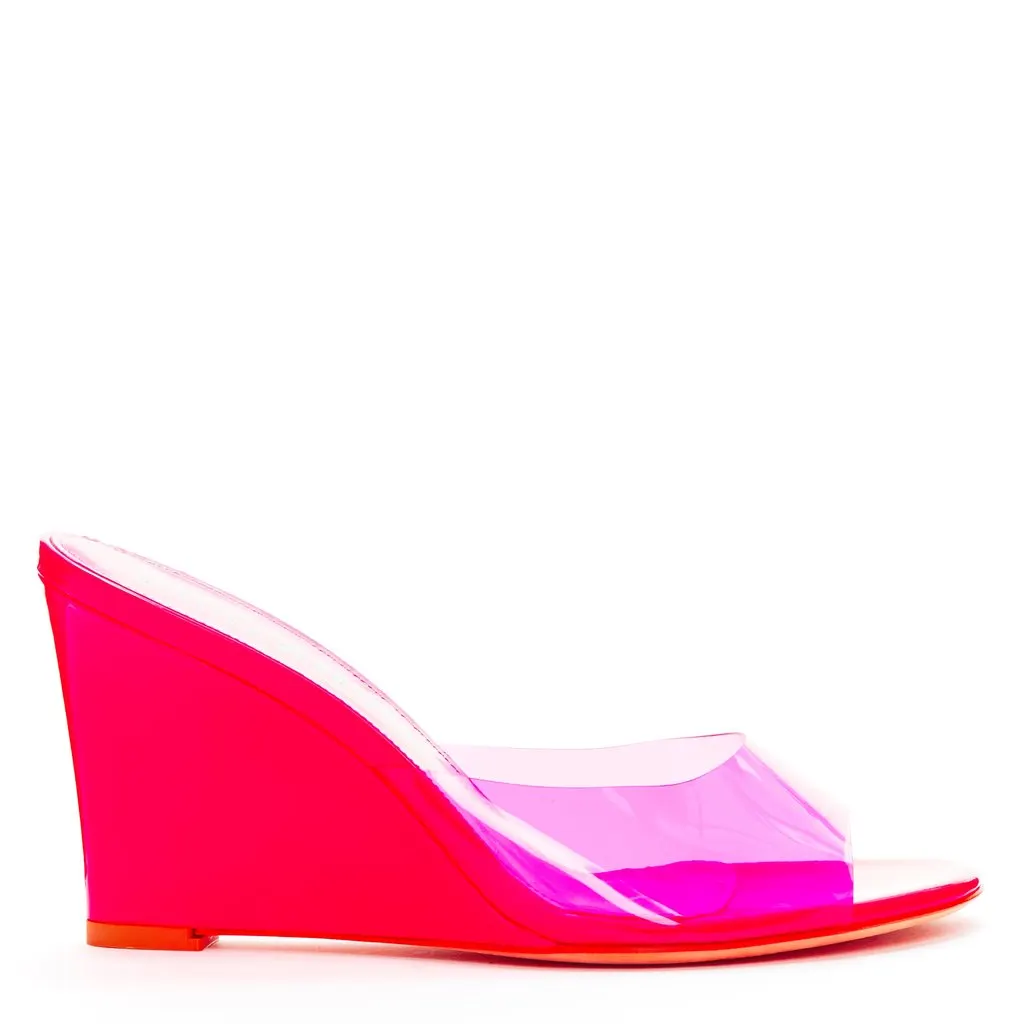 Bettina Vermillon Britney Pink Leather Never worn - Front View