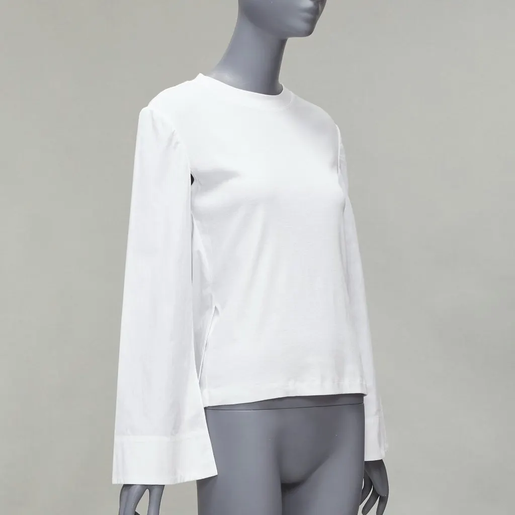 Rosetta Getty Cape Sleeve Knit Top White Cotton Very good - Inside View