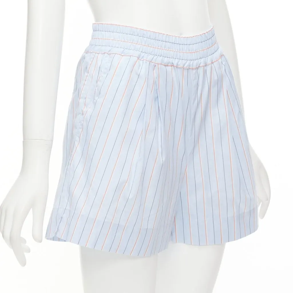 Marni Elastic Mini Shorts Blue Cotton Never worn, with tag - Inside View